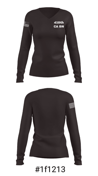 Women's Long Sleeve Vneck Shirt, , Army, Teamtime, Team time, sublimation, custom sports apparel, team uniforms, spirit wear, spiritwear, sports uniforms, custom shirts, team store, custom team store, fundraiser sports, apparel fundraiser