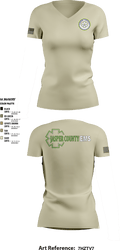 Jasper County EMS 69252235 Women's Short Sleeve V-neck Shirt - 5