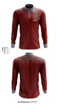 Charles D Owen High School Basketball 18925506 Quarter Zip Jacket - 1