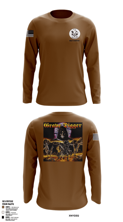Grave digger 21039864 Long Sleeve Performance Shirt - 3