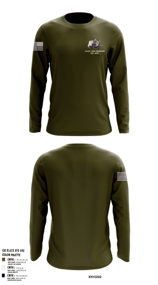 Long Sleeve Performance Shirt, 121st. AVN. company 1st. AVN., , Teamtime, Team time, sublimation, custom sports apparel, team uniforms, spirit wear, spiritwear, sports uniforms, custom shirts, team store, custom team store, fundraiser sports, apparel fundraiser