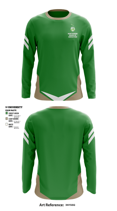 Montessori Seeds Of Education 89248990 Long Sleeve Performance Shirt - 2