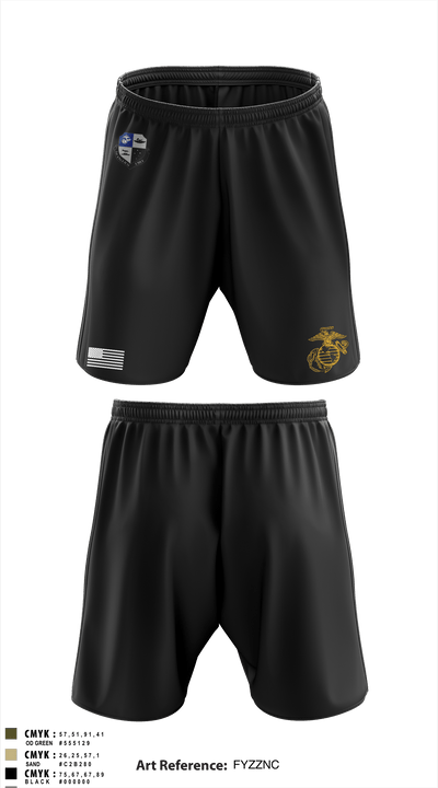 1st ANGLICO 88705849 Athletic Shorts With Pockets - 1