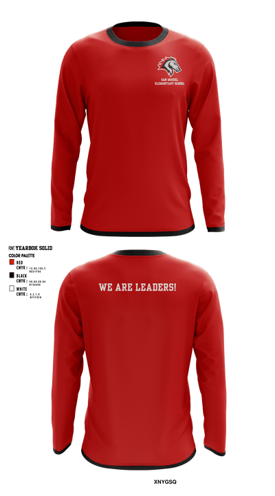San Miguel Elementary School 5309067 Long Sleeve Performance Shirt - 1