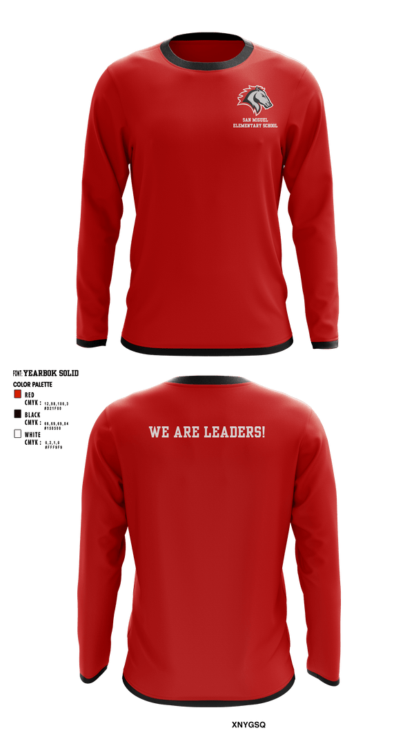 Long Sleeve Performance Shirt, San Miguel Elementary School, , Teamtime, Team time, sublimation, custom sports apparel, team uniforms, spirit wear, spiritwear, sports uniforms, custom shirts, team store, custom team store, fundraiser sports, apparel fundraiser