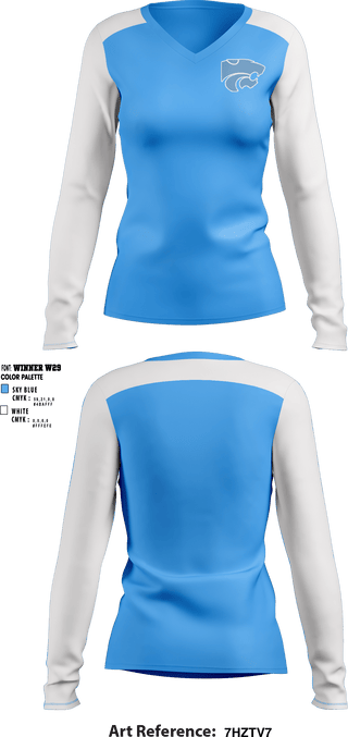 Women's Long Sleeve Vneck Shirt, Centreville High School Cheer, Cheer, Teamtime, Team time, sublimation, custom sports apparel, team uniforms, spirit wear, spiritwear, sports uniforms, custom shirts, team store, custom team store, fundraiser sports, apparel fundraiser