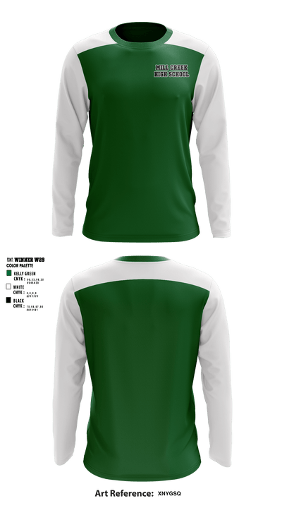 Mill Creek High School 90479347 Long Sleeve Performance Shirt - 2