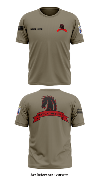 Short Sleeve Performance Shirt, Echo FSC Stampede 7th Eng, Army, Teamtime, Team time, sublimation, custom sports apparel, team uniforms, spirit wear, spiritwear, sports uniforms, custom shirts, team store, custom team store, fundraiser sports, apparel fundraiser