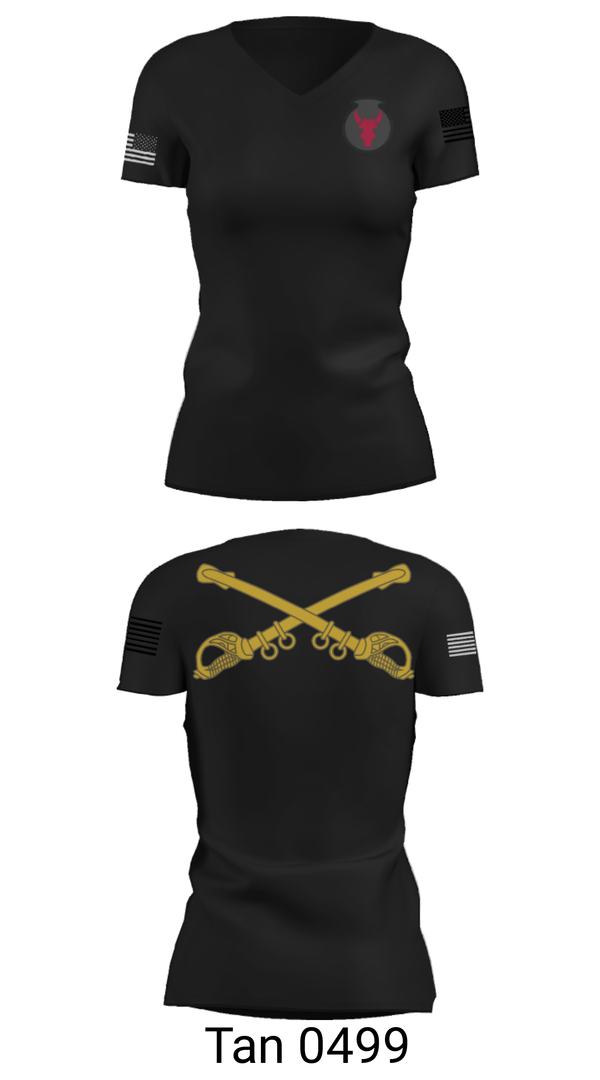 Women's Short Sleeve Vneck Shirt, , National Guard, Teamtime, Team time, sublimation, custom sports apparel, team uniforms, spirit wear, spiritwear, sports uniforms, custom shirts, team store, custom team store, fundraiser sports, apparel fundraiser