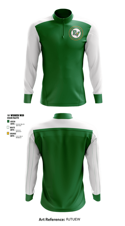 Rio Vista High School Cheer 39525245 Quarter Zip Jacket - 1