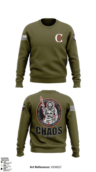 Crew Neck Sweatshirt, , Army, Teamtime, Team time, sublimation, custom sports apparel, team uniforms, spirit wear, spiritwear, sports uniforms, custom shirts, team store, custom team store, fundraiser sports, apparel fundraiser