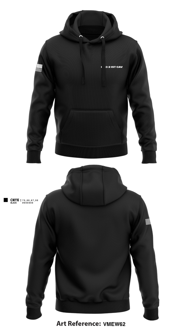 Hoodie, D 53 2 1st cav, Army, Teamtime, Team time, sublimation, custom sports apparel, team uniforms, spirit wear, spiritwear, sports uniforms, custom shirts, team store, custom team store, fundraiser sports, apparel fundraiser