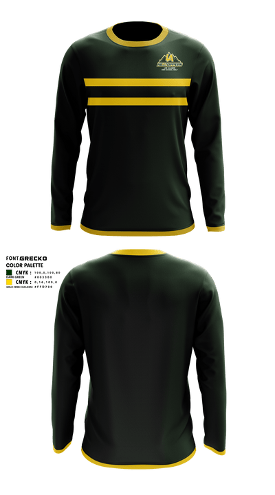 Los Alamos High School Golf 81156262 Long Sleeve Performance Shirt - 1