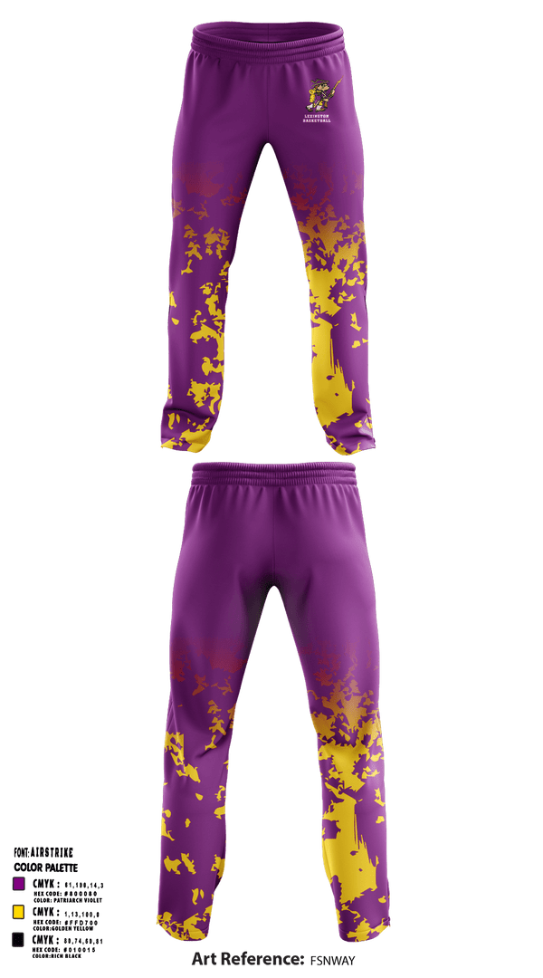 Sweatpants, Lexington High School Basketball, Men's Basketball, Teamtime, Team time, sublimation, custom sports apparel, team uniforms, spirit wear, spiritwear, sports uniforms, custom shirts, team store, custom team store, fundraiser sports, apparel fundraiser