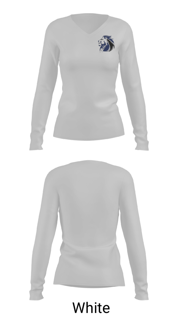 Women's Long Sleeve Vneck Shirt, Camp Hill High School Cheer, Cheer, Teamtime, Team time, sublimation, custom sports apparel, team uniforms, spirit wear, spiritwear, sports uniforms, custom shirts, team store, custom team store, fundraiser sports, apparel fundraiser