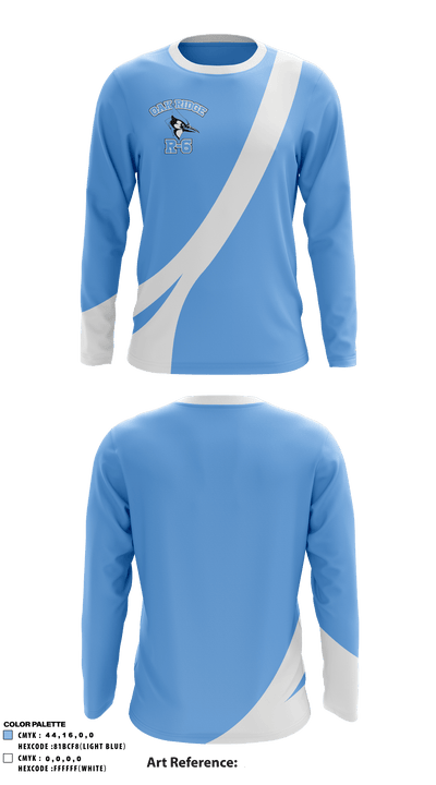 Oak Ridge R-6 High School 85998185 Long Sleeve Performance Shirt - 1