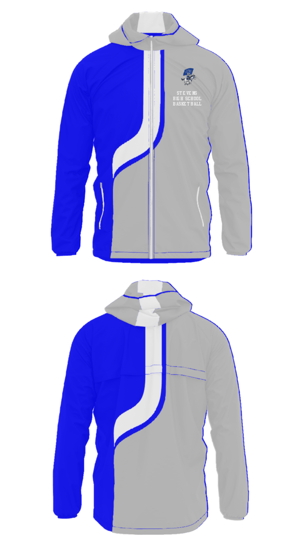Windbreaker, Stevens High School Basketball, Men's Basketball, Teamtime, Team time, sublimation, custom sports apparel, team uniforms, spirit wear, spiritwear, sports uniforms, custom shirts, team store, custom team store, fundraiser sports, apparel fundraiser