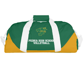 Duffle Bag, Peoria High School Volleyball, Men's Volleyball, Teamtime, Team time, sublimation, custom sports apparel, team uniforms, spirit wear, spiritwear, sports uniforms, custom shirts, team store, custom team store, fundraiser sports, apparel fundraiser