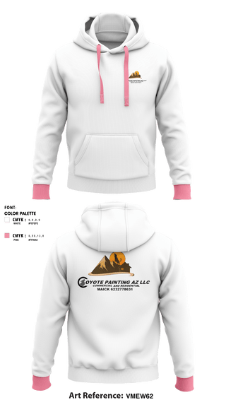 Hoodie, Coyote paintin az llc, , Teamtime, Team time, sublimation, custom sports apparel, team uniforms, spirit wear, spiritwear, sports uniforms, custom shirts, team store, custom team store, fundraiser sports, apparel fundraiser