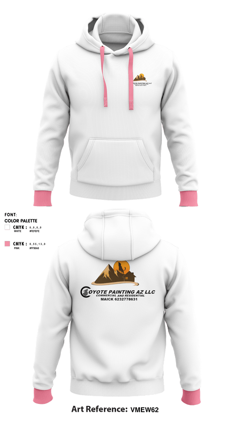 Hoodie, Coyote paintin az llc, , Teamtime, Team time, sublimation, custom sports apparel, team uniforms, spirit wear, spiritwear, sports uniforms, custom shirts, team store, custom team store, fundraiser sports, apparel fundraiser