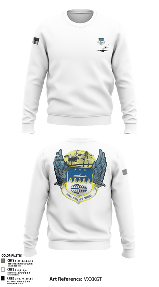 Crew Neck Sweatshirt, , Air Force, Teamtime, Team time, sublimation, custom sports apparel, team uniforms, spirit wear, spiritwear, sports uniforms, custom shirts, team store, custom team store, fundraiser sports, apparel fundraiser