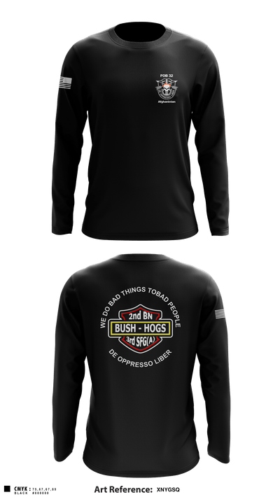 2d Battalion, 3d Special Forces Group 4124054 Long Sleeve Performance Shirt - 7