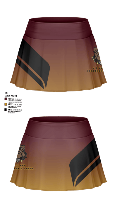 J S Clark Leadership Academy Cheer 98075294 Skort - 1