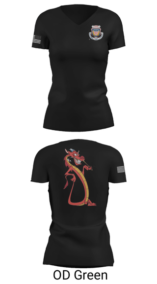 Women's Short Sleeve Vneck Shirt, , Army, Teamtime, Team time, sublimation, custom sports apparel, team uniforms, spirit wear, spiritwear, sports uniforms, custom shirts, team store, custom team store, fundraiser sports, apparel fundraiser