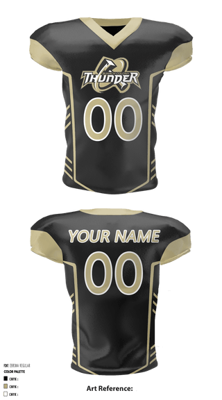 Football Jersey, Thunder Youth Football, Football, Teamtime, Team time, sublimation, custom sports apparel, team uniforms, spirit wear, spiritwear, sports uniforms, custom shirts, team store, custom team store, fundraiser sports, apparel fundraiser