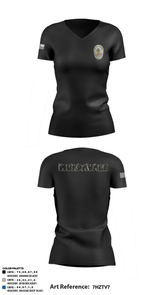 Women's Short Sleeve Vneck Shirt, , Police, Teamtime, Team time, sublimation, custom sports apparel, team uniforms, spirit wear, spiritwear, sports uniforms, custom shirts, team store, custom team store, fundraiser sports, apparel fundraiser
