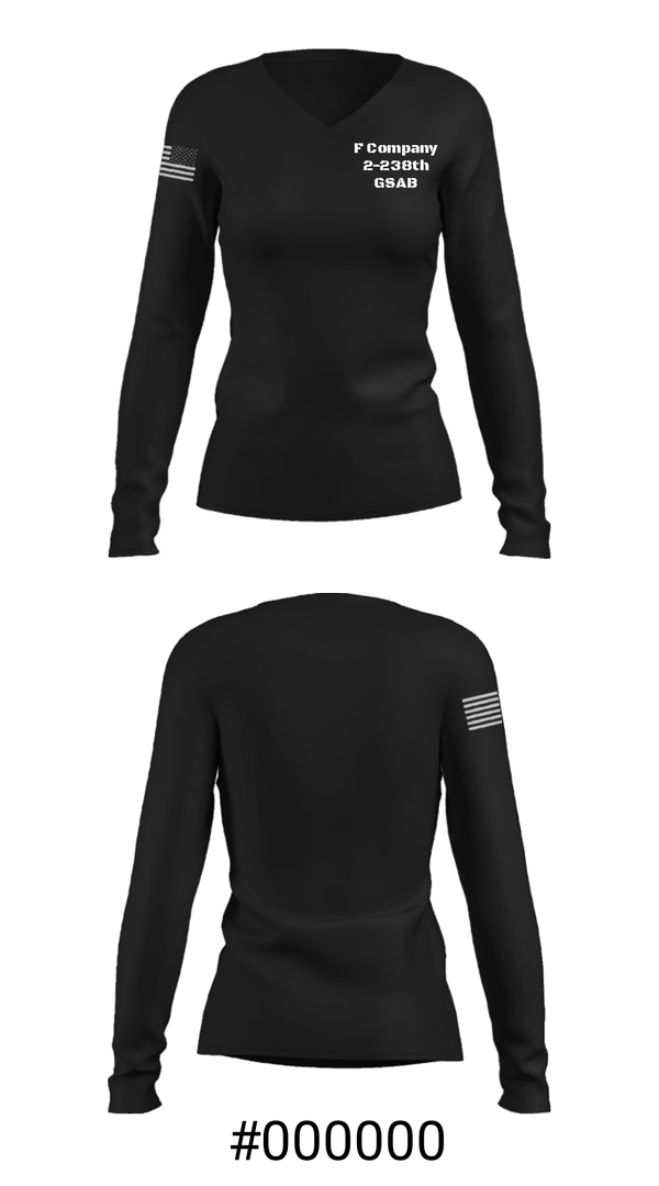 Women's Long Sleeve Vneck Shirt, , National Guard, Teamtime, Team time, sublimation, custom sports apparel, team uniforms, spirit wear, spiritwear, sports uniforms, custom shirts, team store, custom team store, fundraiser sports, apparel fundraiser