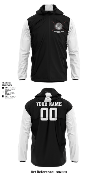 Windbreaker, Douglas High School Softball, Softball, Teamtime, Team time, sublimation, custom sports apparel, team uniforms, spirit wear, spiritwear, sports uniforms, custom shirts, team store, custom team store, fundraiser sports, apparel fundraiser