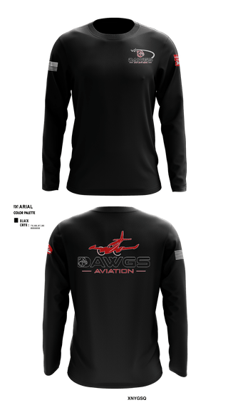 Long Sleeve Performance Shirt, Dawgs Aviation, , Teamtime, Team time, sublimation, custom sports apparel, team uniforms, spirit wear, spiritwear, sports uniforms, custom shirts, team store, custom team store, fundraiser sports, apparel fundraiser