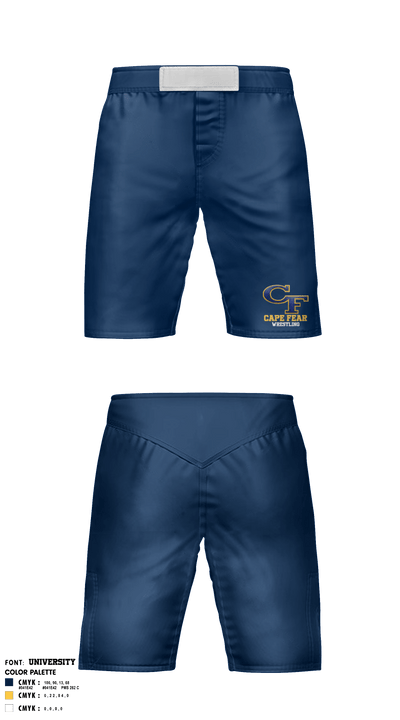Cape Fear High School Wrestling 75219842 Fight Shorts - 2