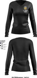 St. Theresa Catholic School 5103712 Women's Long Sleeve V-neck Shirt - 2