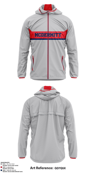 Windbreaker, Mcdermitt High School, Spirit Store, Teamtime, Team time, sublimation, custom sports apparel, team uniforms, spirit wear, spiritwear, sports uniforms, custom shirts, team store, custom team store, fundraiser sports, apparel fundraiser
