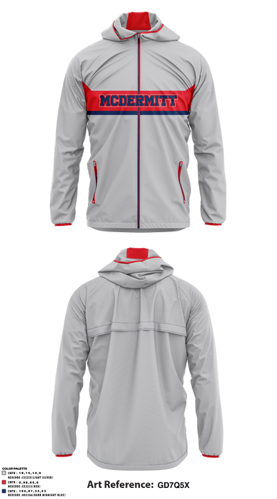 Mcdermitt High School 41606588 Windbreaker - 1