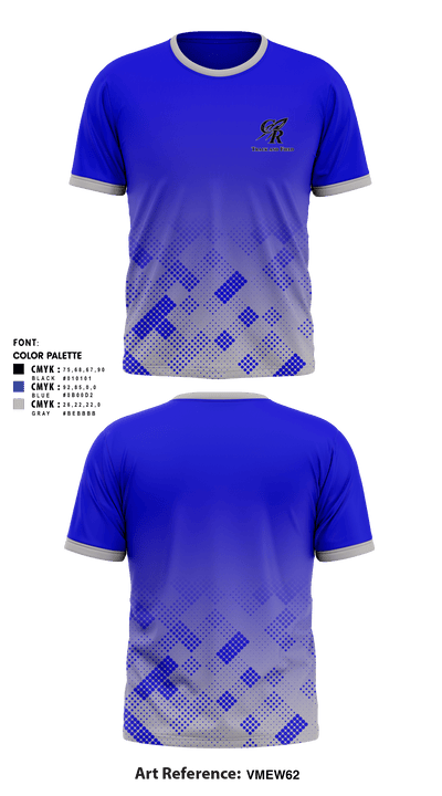 Central High School Track & Field 38219768 Short Sleeve Shooting Shirt - 1