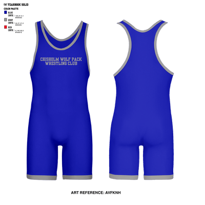 Chisholm Wolf Pack Wrestling Club 49556902 Wrestling Singlet - 6
