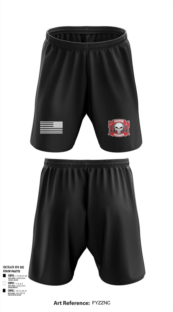 Athletic Shorts With Pockets, 1123rd Sapper Company, Army, Teamtime, Team time, sublimation, custom sports apparel, team uniforms, spirit wear, spiritwear, sports uniforms, custom shirts, team store, custom team store, fundraiser sports, apparel fundraiser