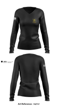 TRF 5197278 Women's Long Sleeve V-neck Shirt - 1