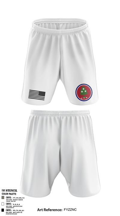 30th Troop Command 1256975 Athletic Shorts With Pockets - 2
