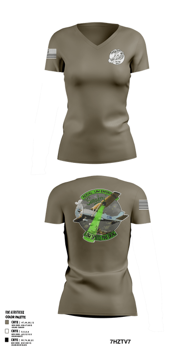Washington State Patrol Aviation 88282662 Women's Short Sleeve V-neck Shirt - 50