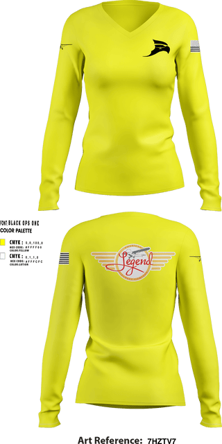 Women's Long Sleeve Vneck Shirt, N1522W, Air Force, Teamtime, Team time, sublimation, custom sports apparel, team uniforms, spirit wear, spiritwear, sports uniforms, custom shirts, team store, custom team store, fundraiser sports, apparel fundraiser
