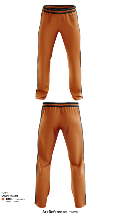 Crawford County High School Volleyball 36794450 Sweatpants - 1