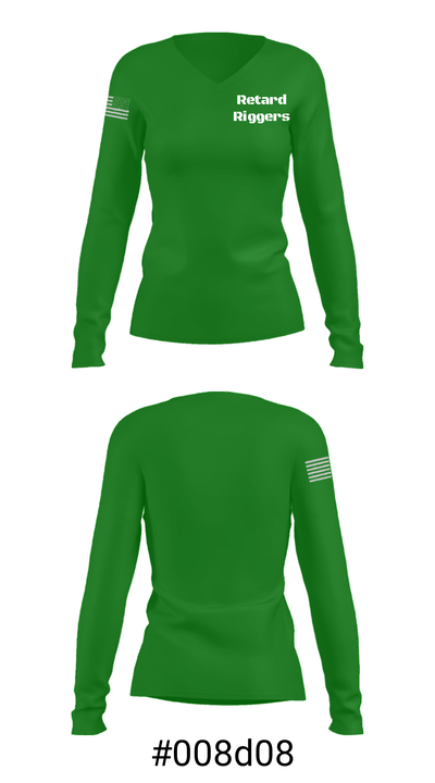 Retard Riggers 40237465 Women's Long Sleeve V-neck Shirt - 37