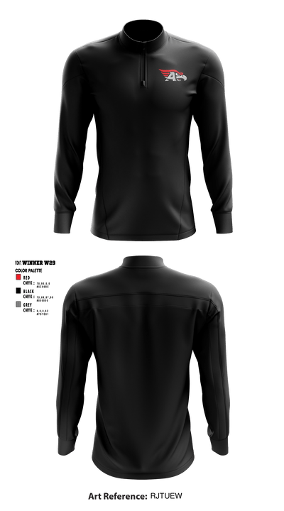 Allentown High School Cross Country 36691106 Quarter Zip Jacket - 2