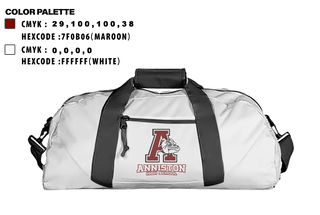 Duffle Bag, Anniston High School, Spirit Store, Teamtime, Team time, sublimation, custom sports apparel, team uniforms, spirit wear, spiritwear, sports uniforms, custom shirts, team store, custom team store, fundraiser sports, apparel fundraiser