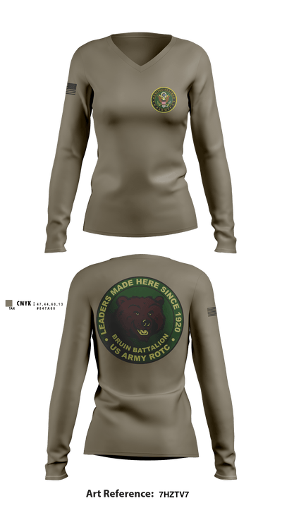 Matadors 46734874 Women's Long Sleeve V-neck Shirt - 2