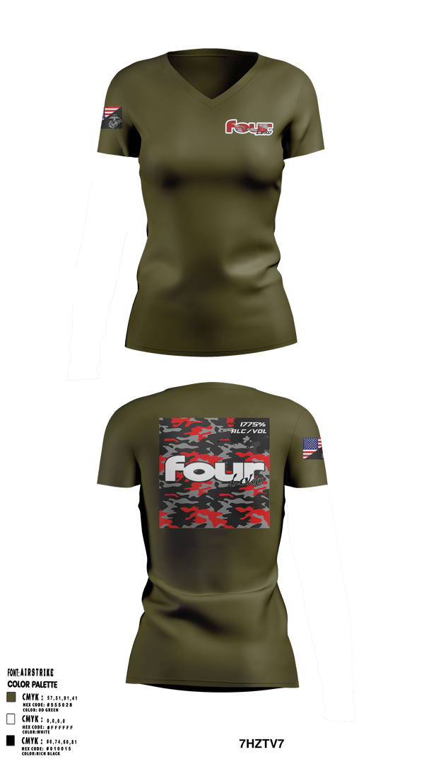 Women's Short Sleeve Vneck Shirt, , Marines, Teamtime, Team time, sublimation, custom sports apparel, team uniforms, spirit wear, spiritwear, sports uniforms, custom shirts, team store, custom team store, fundraiser sports, apparel fundraiser